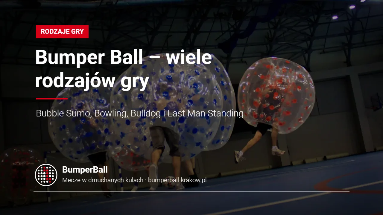 Rodzaje gry w Bumper Ball – Bubble Sumo, Bowling, Bulldog, Last Man Standing